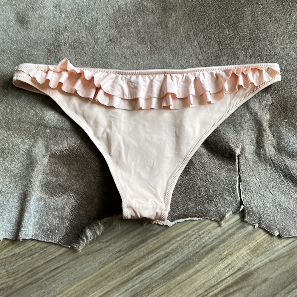 H&M Ruffle Blush Bikini Bottom